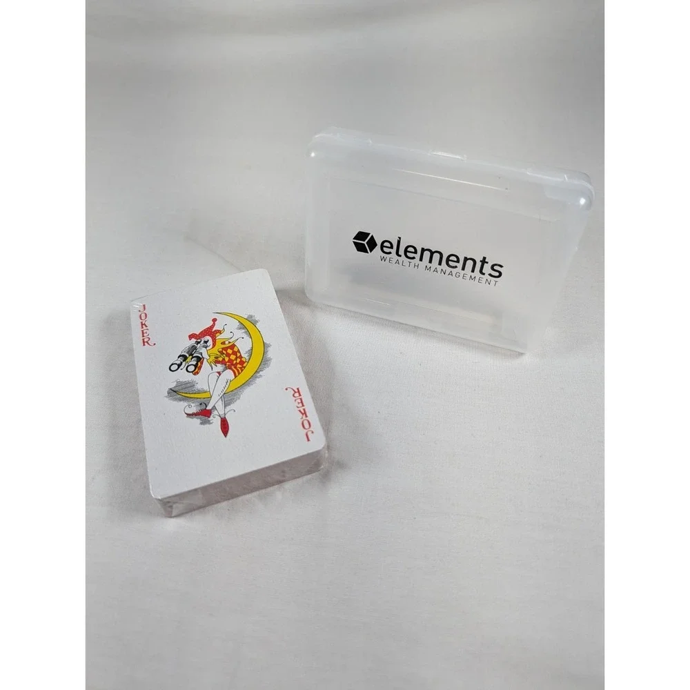Elements Plastic Playing Card Storage Case With Sealed Playing Cards